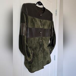 Stunning Vintage Suede And Leather Danier Jacket/ Size Sm/